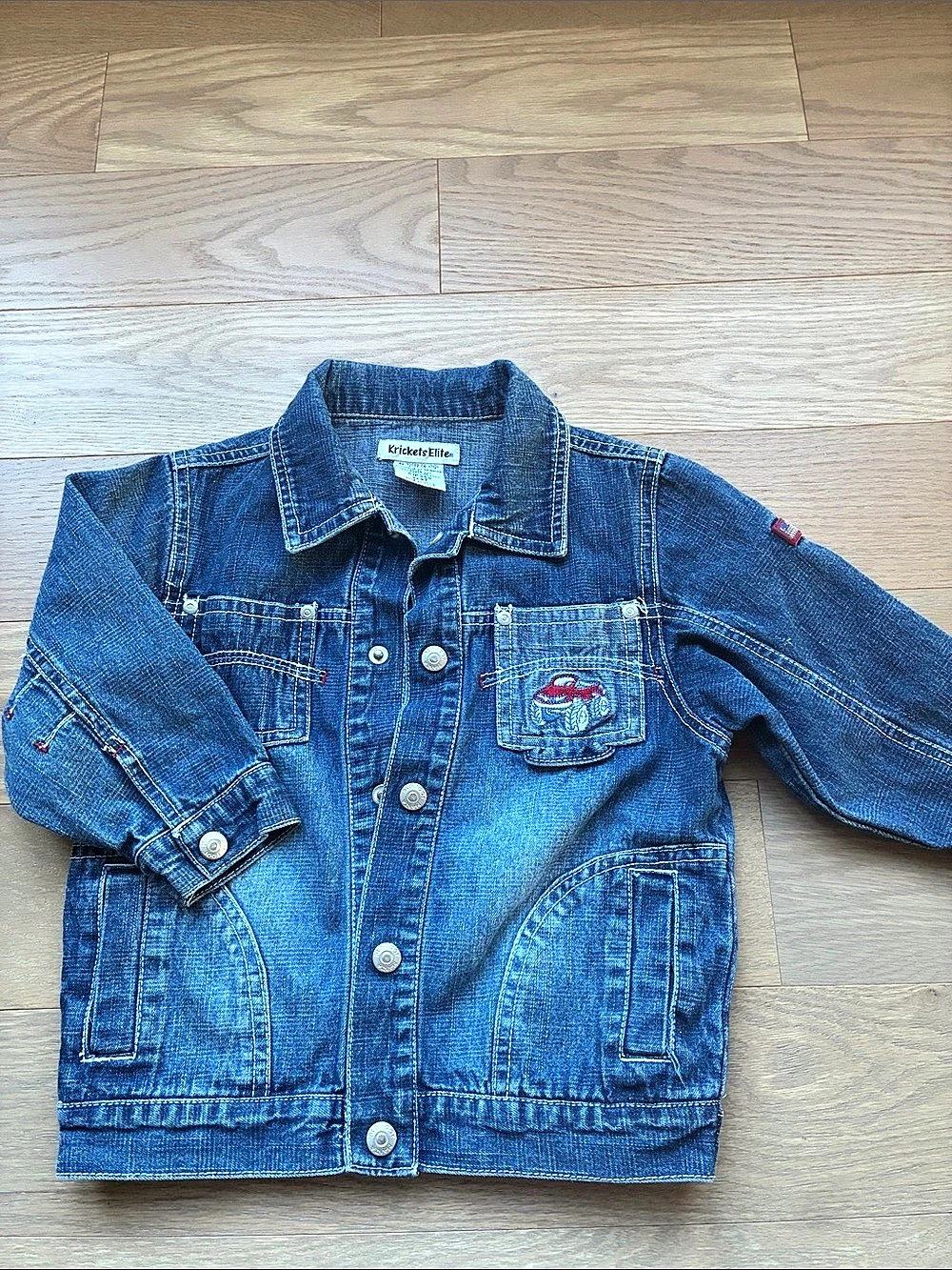 Veste en denim vintage pour enfant – Krickets Elite